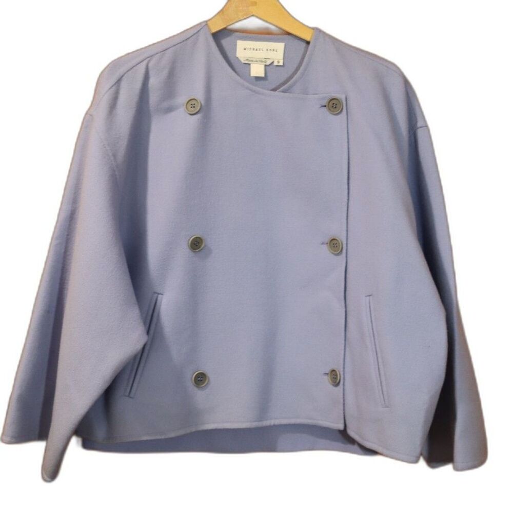 Michael Kors Women's Periwinkle Skirt Suit Set Vintage 90s Oversized Doleman 8